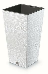 Ghiveci de flori FURU SQUARE 39,5 cm, alb, 39 cm
