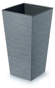 Ghiveci de flori FURU SQUARE 24 cm, gri, 24 cm