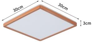 Brilagi - Plafonieră LED ultra-subțire pentru baie, 18W, 230V, 30x30 cm, roz auriu, IP54