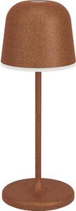 Eglo 901879 - Lampă de masă MANNERA-S LED, cu dimmer, pentru exterior, reîncărcabilă, LED 1,8 W / 5 V, IP54, maro