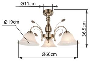 Globo 69007-3 - Plafoniera POSETS 3xE27/60W/230V