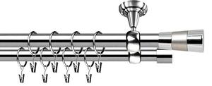 Galerie dubla VALEO prindere tavan- dubla 19/19 - CROM INOX