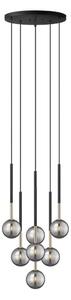 Lustră pe cablu Zuma Line P0574-07F-SDFZ ARCTURUS 7xG9/4W/230V negru