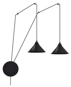 Lustră pe cablu ABRAMO 2xE27/15W/230V negru