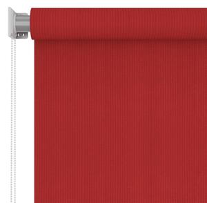 Jaluzea tip rulou de exterior, roşu, 80x140 cm, HDPE