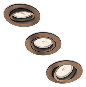 Philips 50393/05/PN - SET 3x Lampa incastrata MYLIVING DONEGAL 1xGU10/5,5W/230V