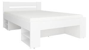 Pat matrimonial 140 cm Nepo Plus 13 (alb) . 1098325