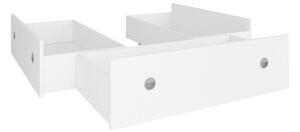 Z0ND0 Sertare sub pat Nepo Plus 140 cm (alb) (3ks). Promo -30%. 1098322