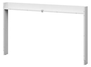 Z0ND0 Raft multimedia pentru patul Tetrix 11 (alb lucios) (cu iluminat LED,cu USB). Promo -31%. 1098505
