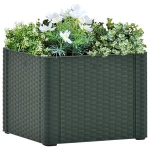 Strat înălțat grădină sistem auto-udare, verde, 43 x 43 x 33 cm