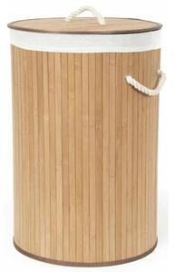 Compactor Coș pentru rufe murdare Bamboo rotund, natural