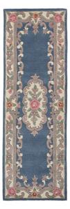 Covor din lână Flair Rugs Aubusson, 67 x 210 cm, albastru