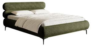 Pat matrimonial 160 cm Rirri 160B (cu somieră) (măslin + negru). Promo -17%. 1099841