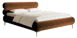 Pat matrimonial 140 cm Rirri 140B (cu somieră) (miere + auriu). Promo -16%. 1099910