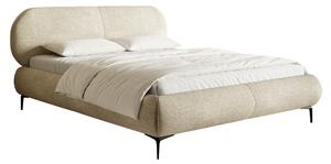 Pat matrimonial 180 cm Octave 180B (cu somieră) (bej + negru). Promo -18%. 1099937