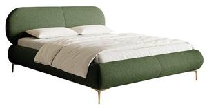 Pat matrimonial 160 cm Octave 160B (cu somieră) (măslin + auriu). Promo -20%. 1099993