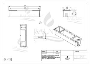 Balneo Wall-Box Paper Inox suport pentru hârtie igienică PB-IN2