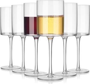 Set 6 pahare vin Quasar & Co.®, model drept, 400 ml, sticla, transparent