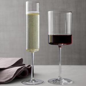 Set 12 pahare vin si sampanie, Quasar & Co.®, model drept, 6x400 ml/6x200 ml, sticla, transparent