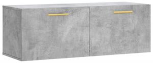 Dulap de perete, gri beton, 100x36,5x35 cm, lemn prelucrat