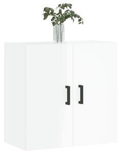 Dulap de perete, alb extralucios, 60x31x60 cm, lemn compozit