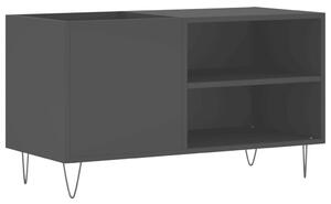 Dulap pentru discuri, negru, 85x38x48 cm, lemn prelucrat
