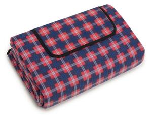 Pătură de picnic de calitate albastru-roșu