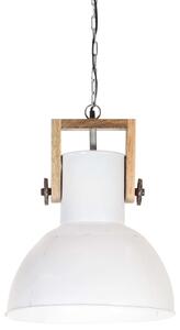 Lampă suspendată industrială 25 W alb, 32 cm, mango E27, rotund
