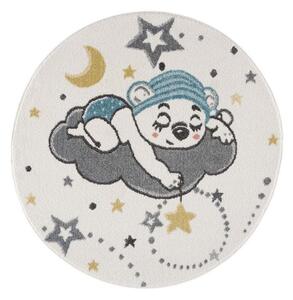 Covorul perfect rotund pentru copii, cu ursuleț adormit
