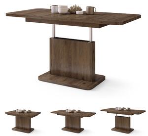 Mazzoni ASTON MINI-Z Nuc Elegant - MĂSUȚĂ DE CAFEA MODERNĂ EXTENSIBILĂ REGLABILĂ PE ÎNĂLȚIME MASĂ TRANSFORMABILĂ