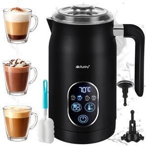 Spumant de lapte electric Ruhhy - funcție spumă caldă/rece, pentru Latte, Cappuccino și Frappé, 2 teluri de spumare incluse