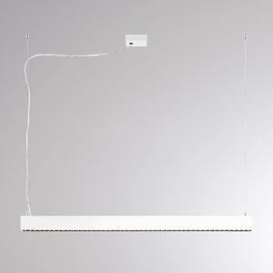 Molto Luce Lampă suspendată LED PERFORA PROLINE M, albă, 106 cm, DALI up/down, reglabil, Alb, Camera de zi / sufragerie, Aluminiu, Modern