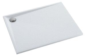 Cadita de dus, Omnires, STONE, 90 x 100 cm, compozit, alb mat