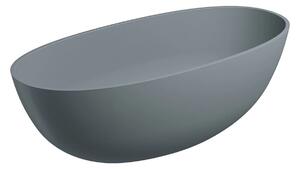 Cada freestanding, Omnires SHELL M+, 160 x 75 cm, gri cenușă mat
