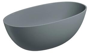 Cada freestanding, Omnires SHELL M+, 148 x 75 cm, gri cenușă mat
