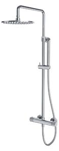 Coloana de dus cu termostat, Omnires CONTOUR ,crom lucios