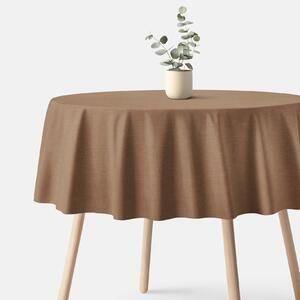 Goldea față de masă decorativă peru - maro - rotundă Ø 100 cm