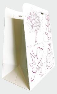 SET 10 pungi de cadou pentru NUNTA Ilustratii mov