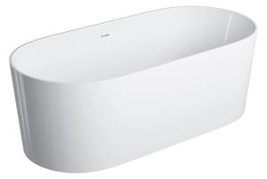 Cada freestanding, Omnires OVO M+, 160 x 75 cm, alb lucios