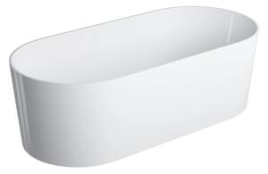 Cada freestanding, Omnires OVO M+, 160 x 75 cm, alb lucios