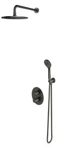 Set de dus incastrat Omnires Y, cu termostat, grafit periat