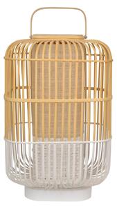 Lampă de masă Forestier, Bamboo, Alb, Camera de zi, Bamboo, Design