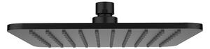 Palarie de dus, Omnires SLIMLINE, 20 x 20 cm, negru mat
