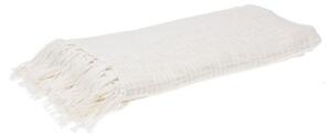 Patura Linen din bumbac alb 130x170 cm