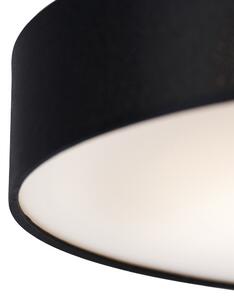 Plafoniera inteligentă neagră 40 cm cu LED RGB - Taiko