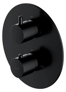 Baterie termostatata incastrata dus Omnires Y negru Mat