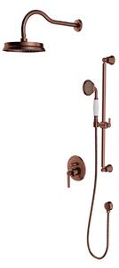 Set de dus incastrat Omnires ARMANCE, cupru antic periat