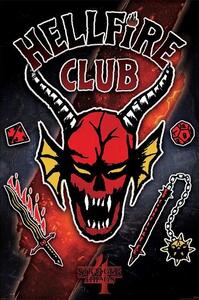 Poster Stranger Things 4 - Hellfire Club Emblem Rift, (61 x 91.5 cm)
