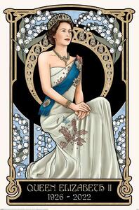 Poster Art Nouveau - The Queen Elizabeth II, (61 x 91.5 cm)