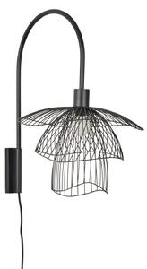 Lampă de perete Forestier, Papillon, Negru, Camera de zi, Metal, Design